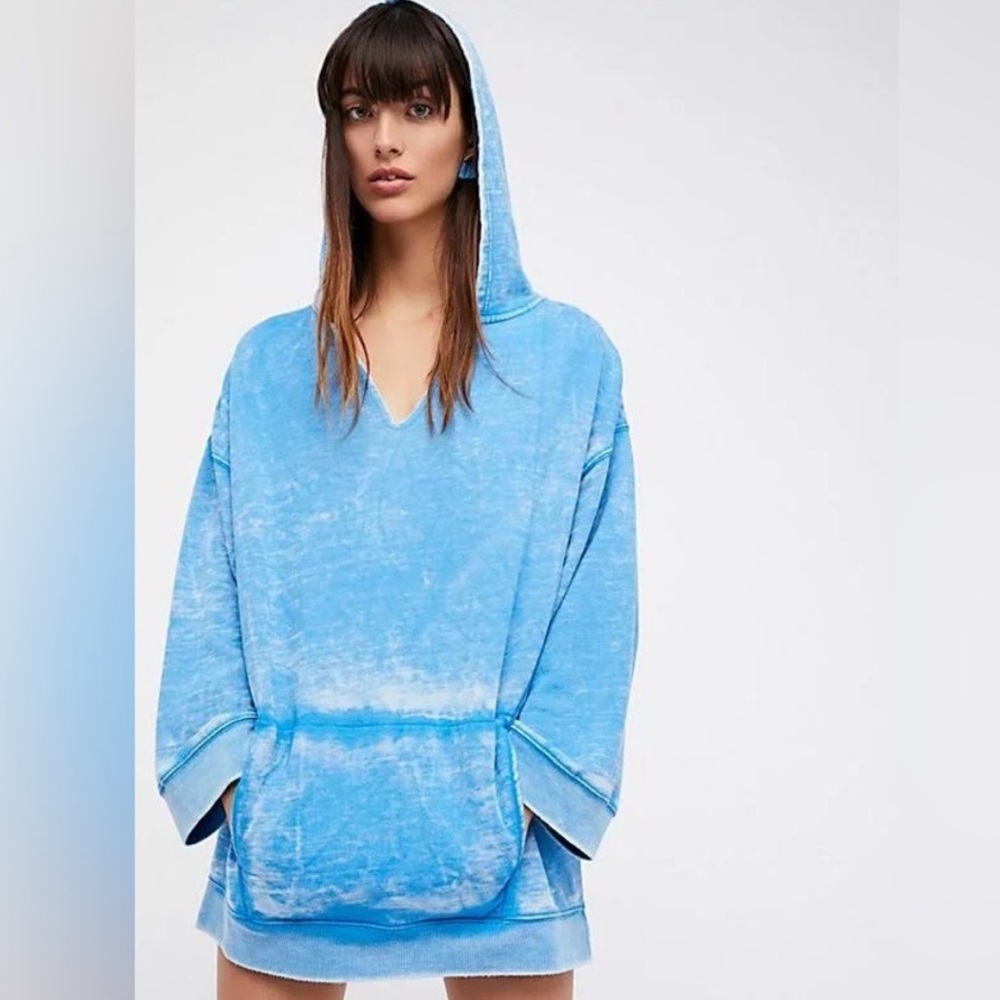 Free People Get It Oversized Burnout Sweatshirt